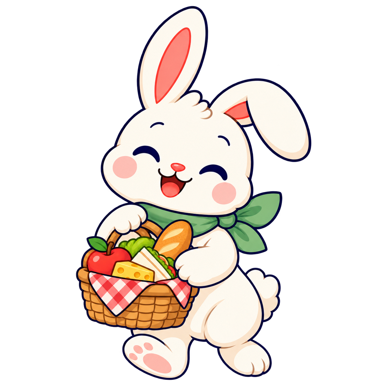 Uncle Rowan, a grown-up bunny, illustrated on their own.