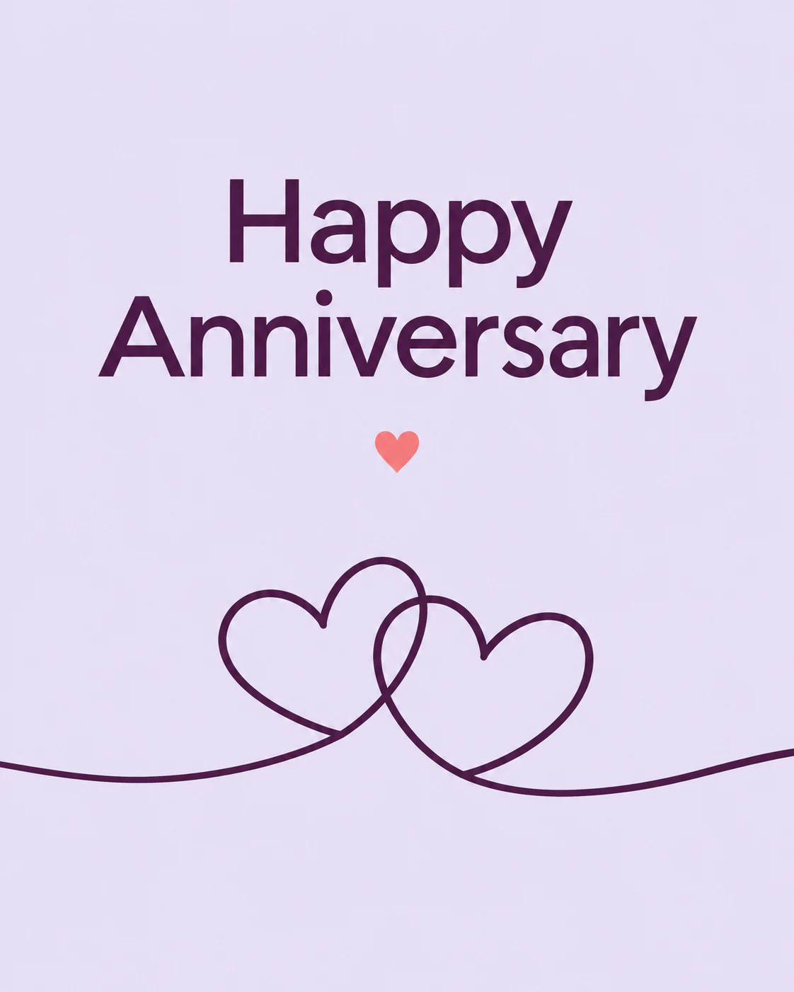 Simple anniversary ecard