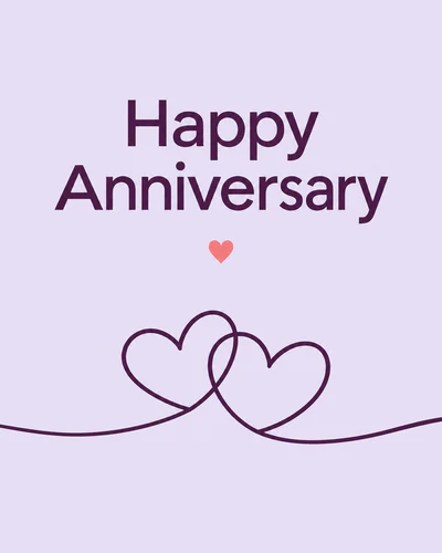 Simple anniversary ecard