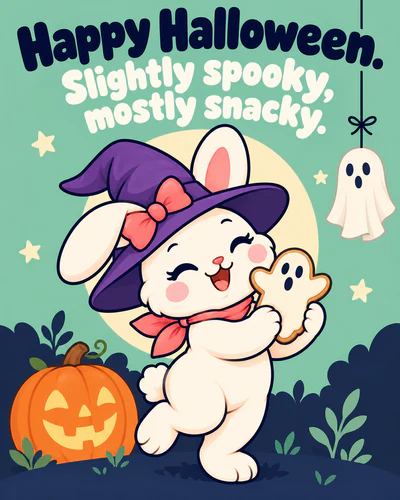 Happy Halloween. Slightly spooky, mostly snacky.
