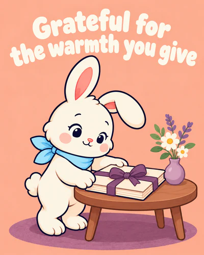 Grateful for the warmth you give