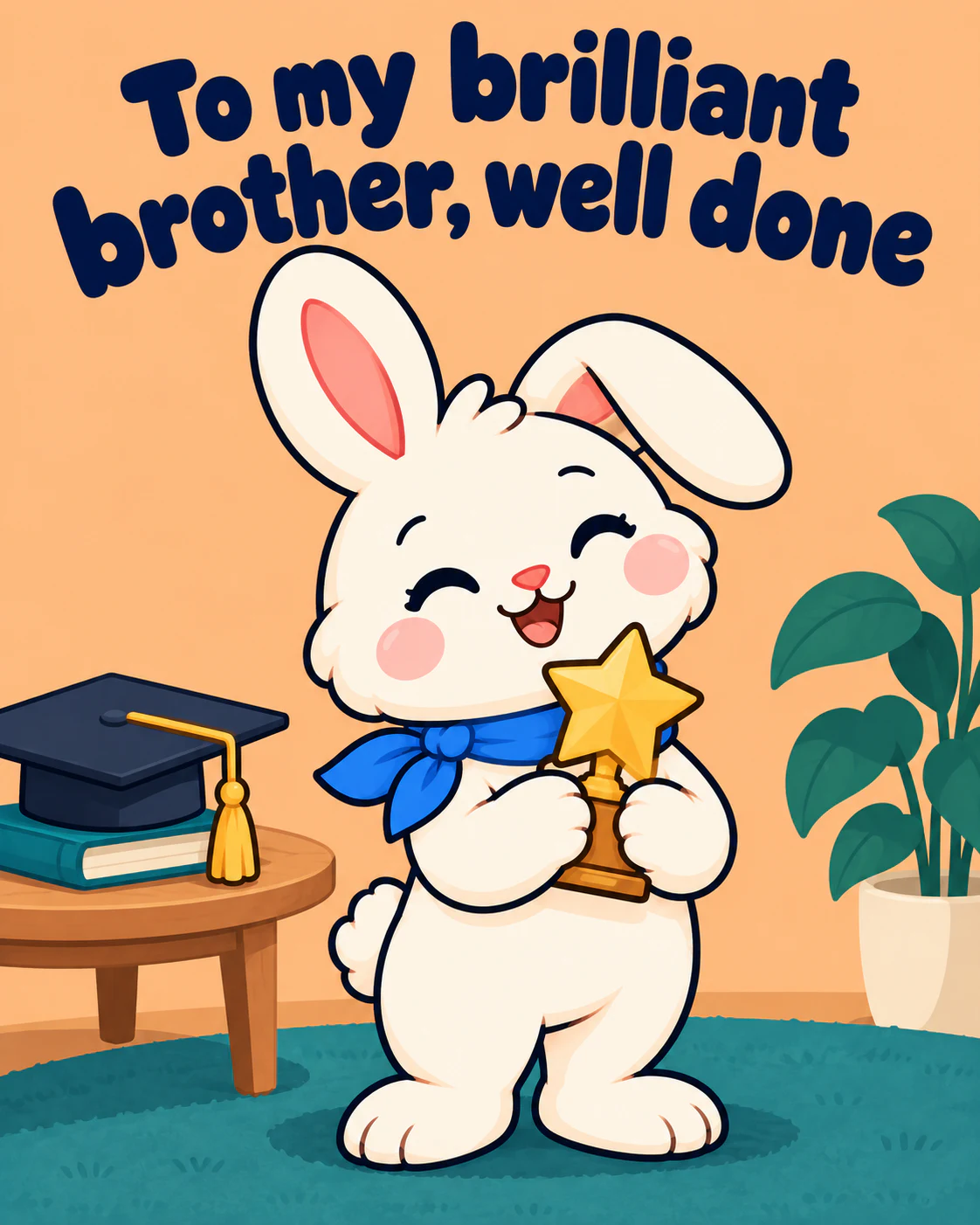 To my brilliant brother, well done