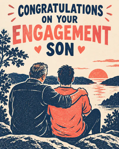 Engagement ecard for son