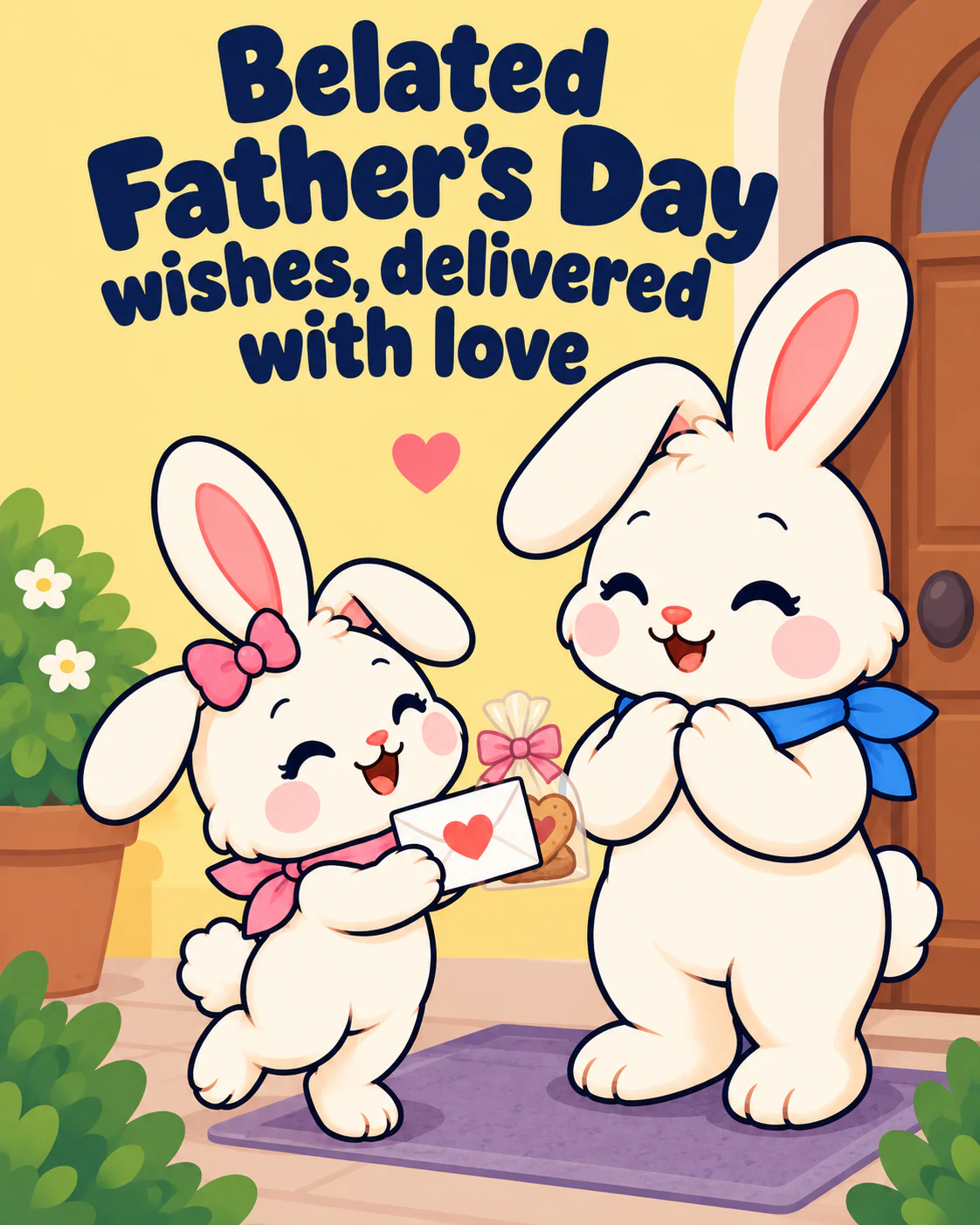 Belated Father's Day wishes, delivered with love