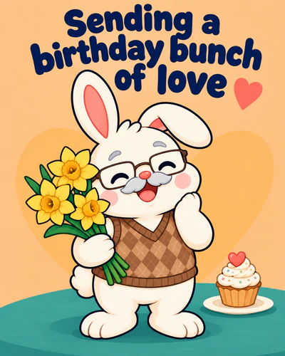 Sending a birthday bunch of love