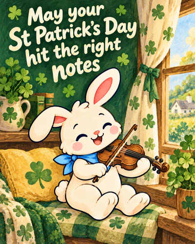 May your St Patrick’s Day hit the right notes