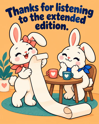 Thanks for listening to the extended edition.