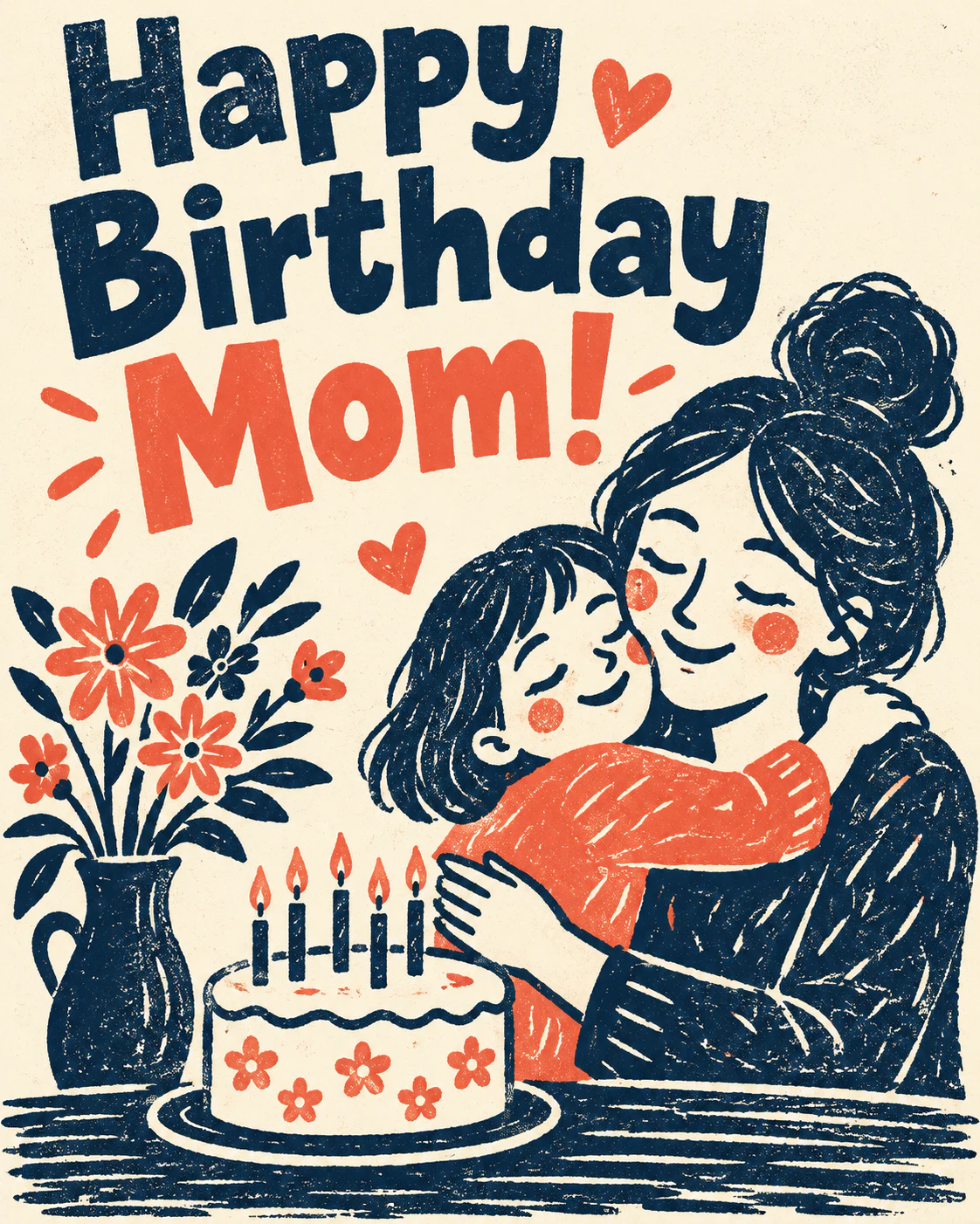 Birthday ecard for mom