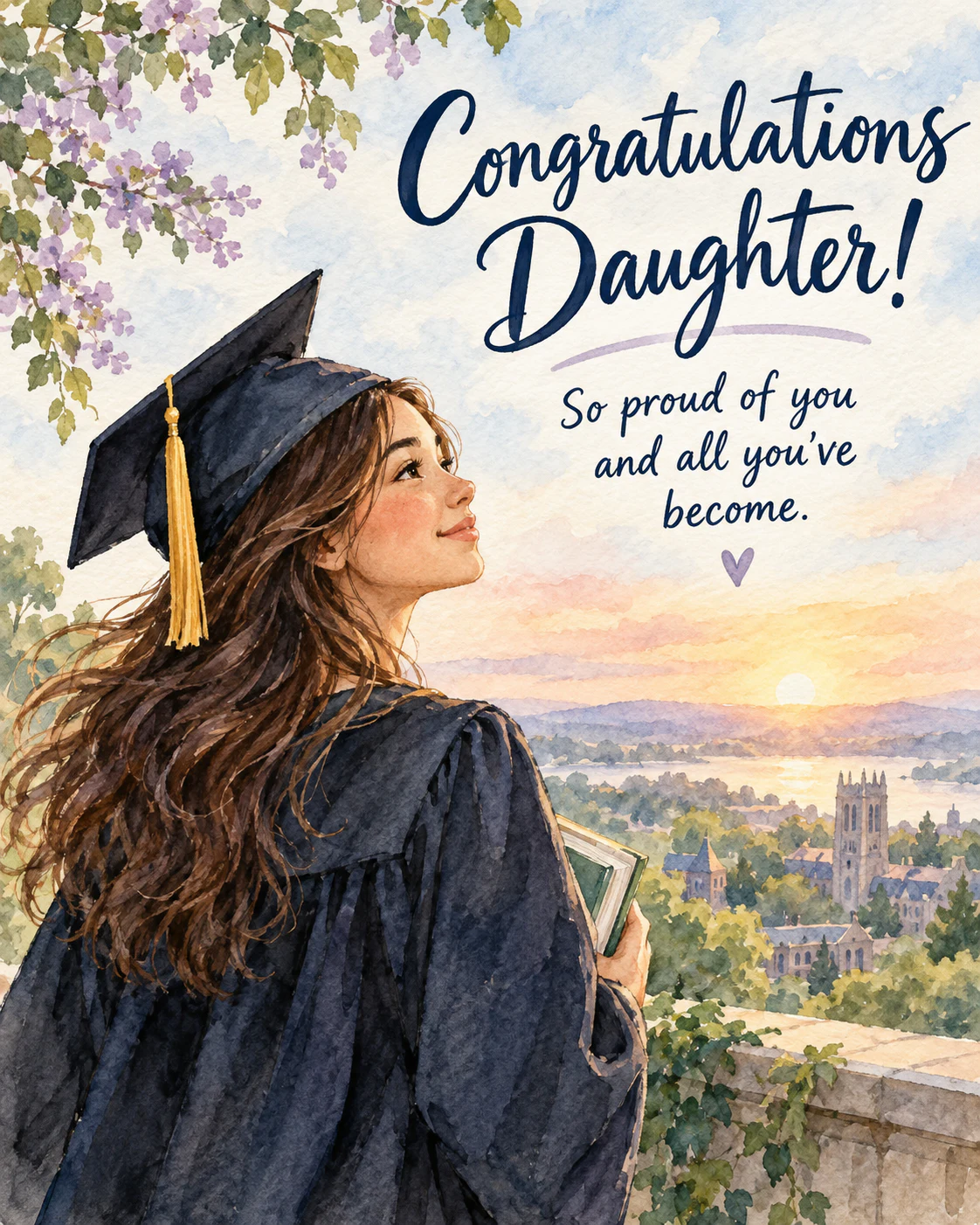 Graduation ecard for daughter