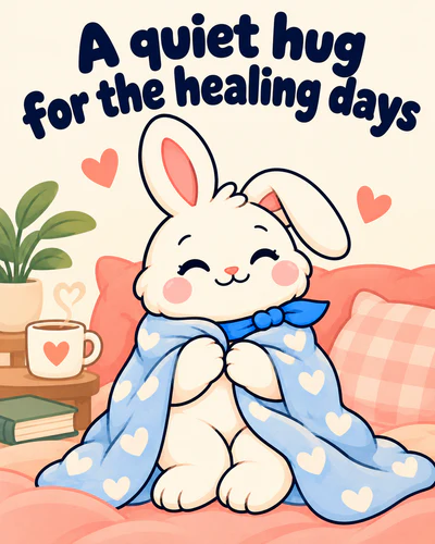 A quiet hug for the healing days