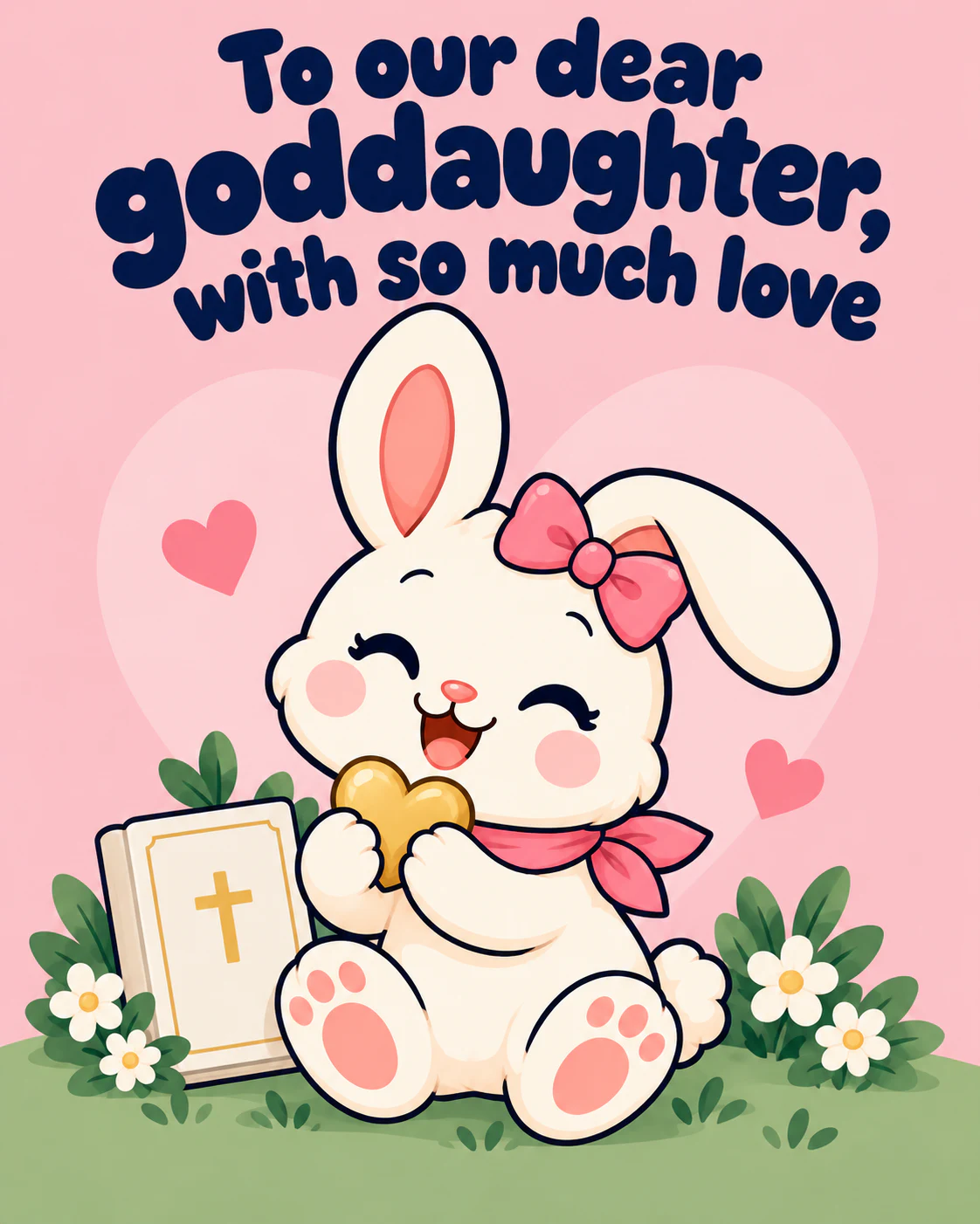 To our dear goddaughter, with so much love