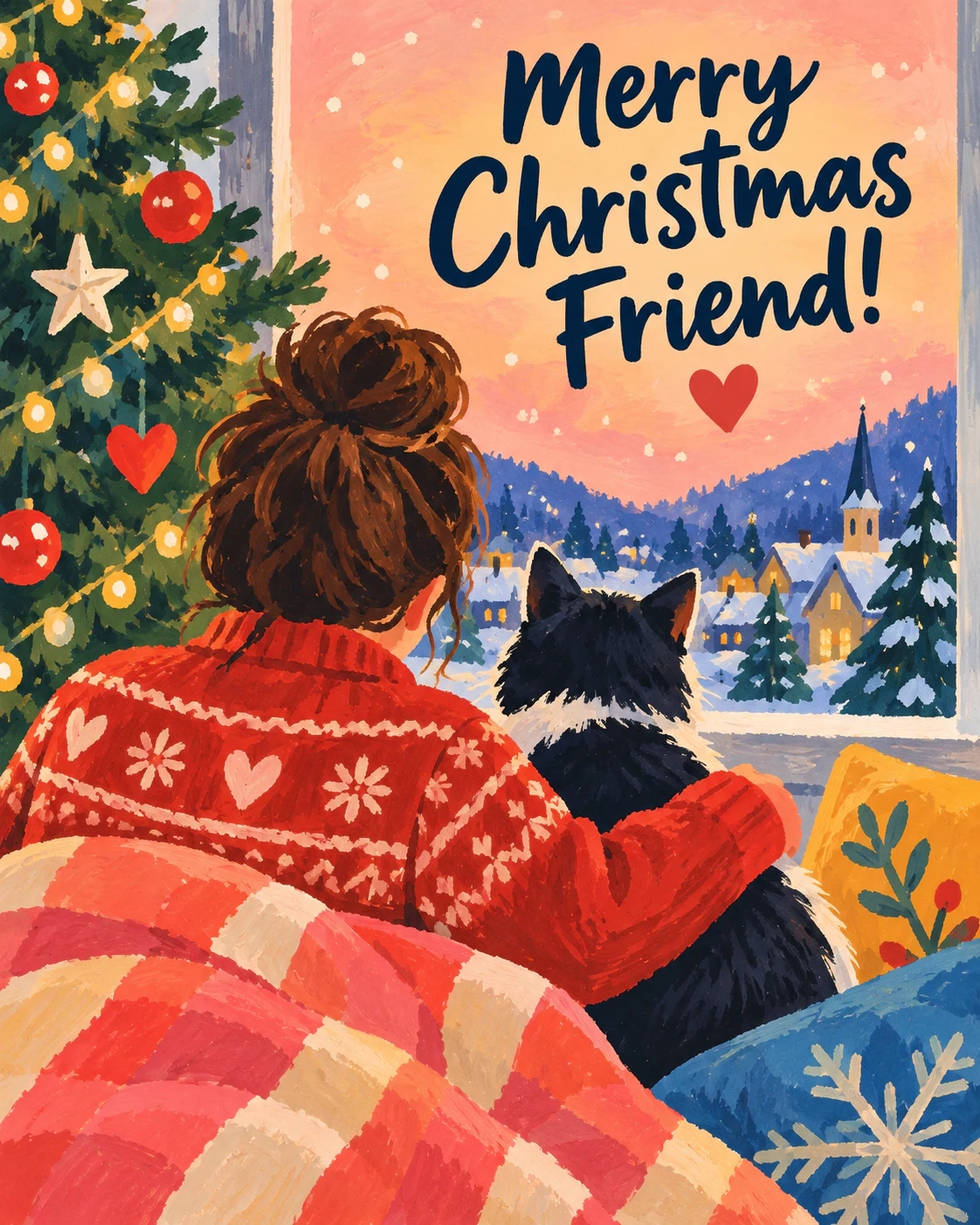 Christmas ecard for friend