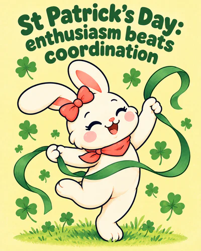 St Patrick’s Day: enthusiasm beats coordination