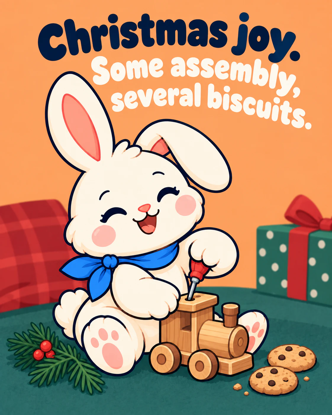 Christmas joy. Some assembly, several biscuits.