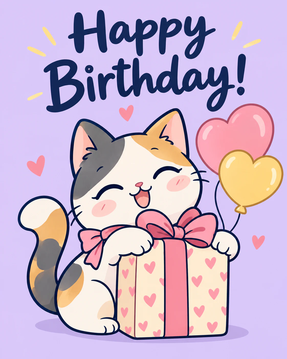 Elegant birthday ecard