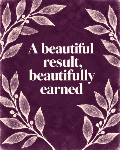 A beautiful result, beautifully earned