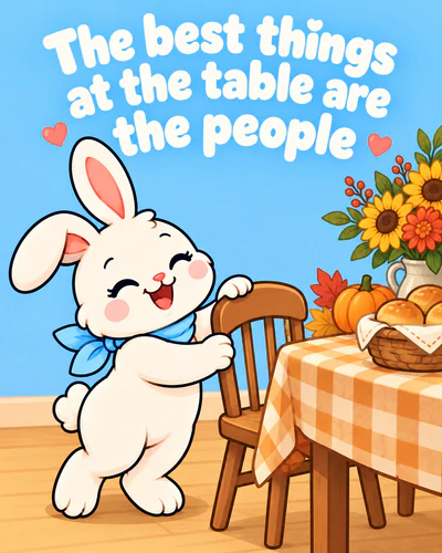 The best things at the table are the people