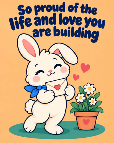 So proud of the life and love you are building