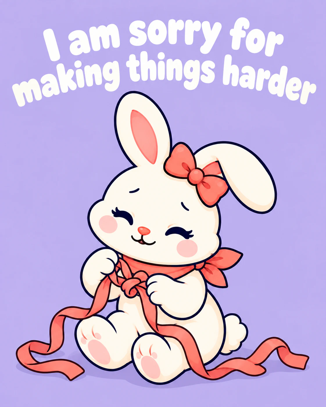 I am sorry for making things harder