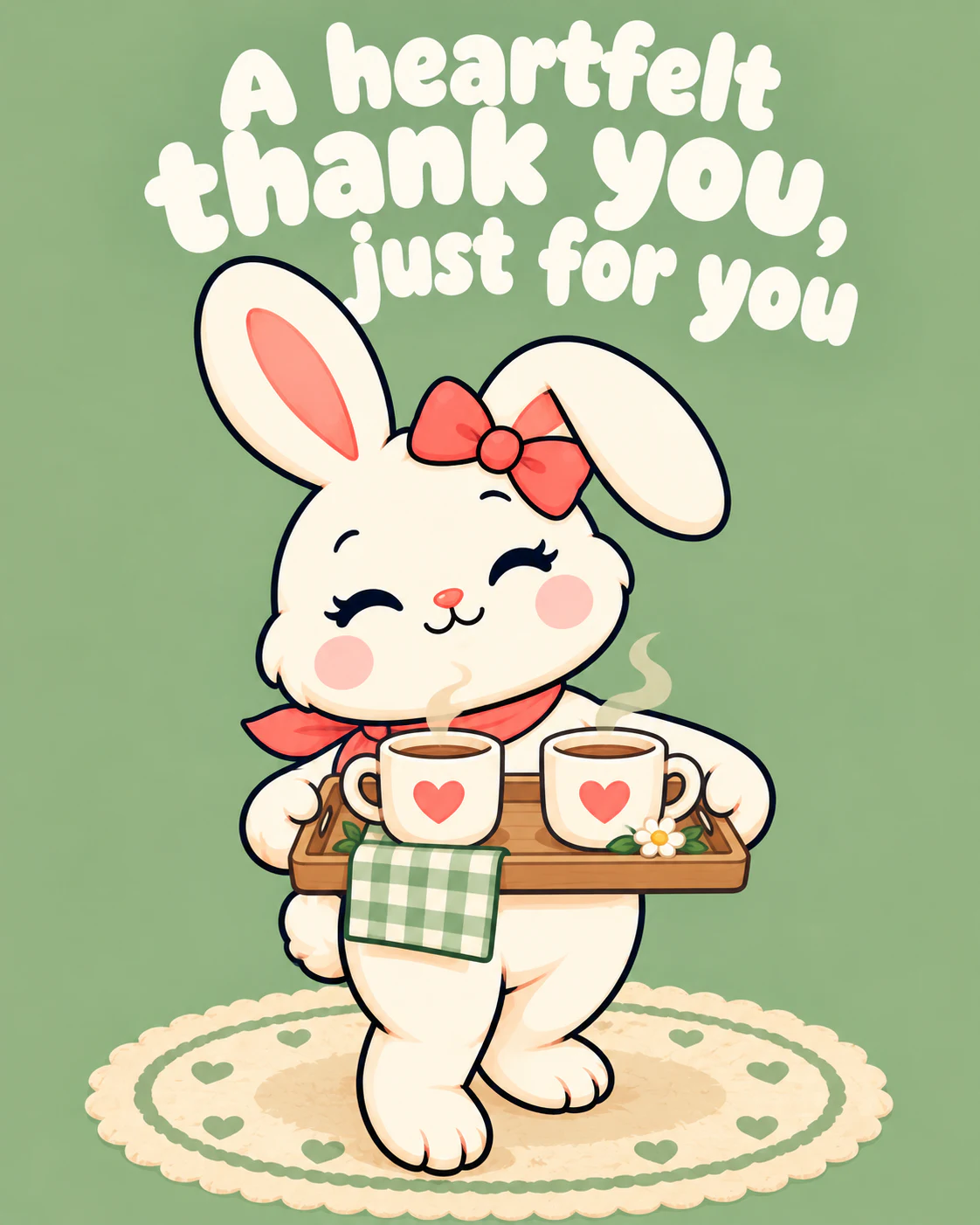 A heartfelt thank you, just for you