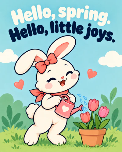 Hello, spring. Hello, little joys.