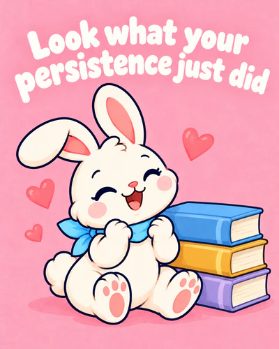 Look what your persistence just did