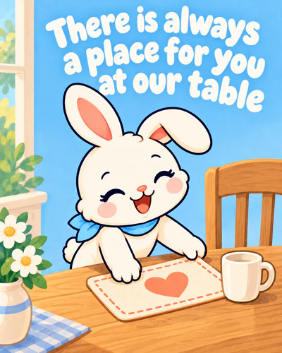There is always a place for you at our table
