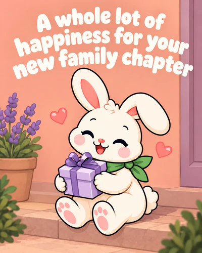 A whole lot of happiness for your new family chapter