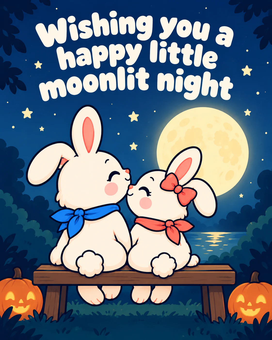 Wishing you a happy little moonlit night
