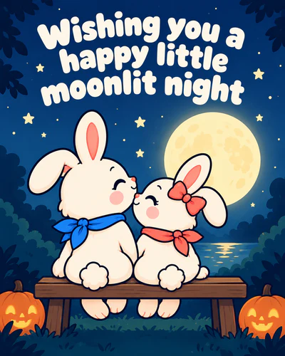 Wishing you a happy little moonlit night