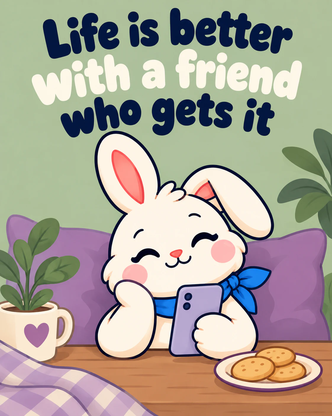 Life is better with a friend who gets it