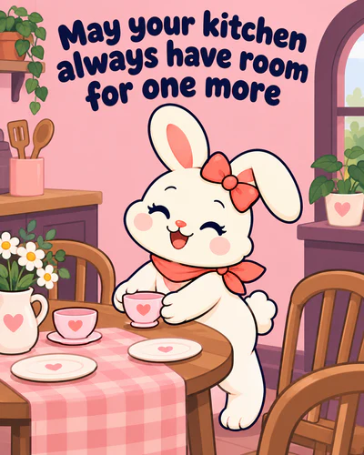 May your kitchen always have room for one more