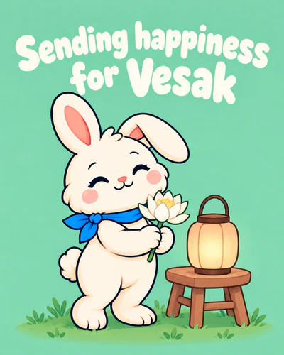 Sending happiness for Vesak
