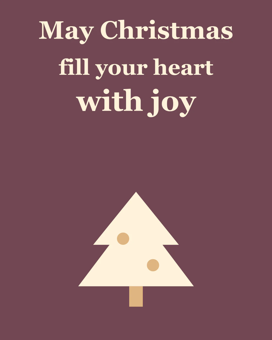 May Christmas fill your heart with joy