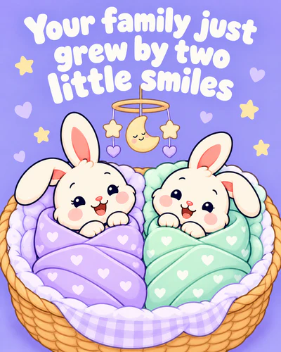 Your family just grew by two little smiles