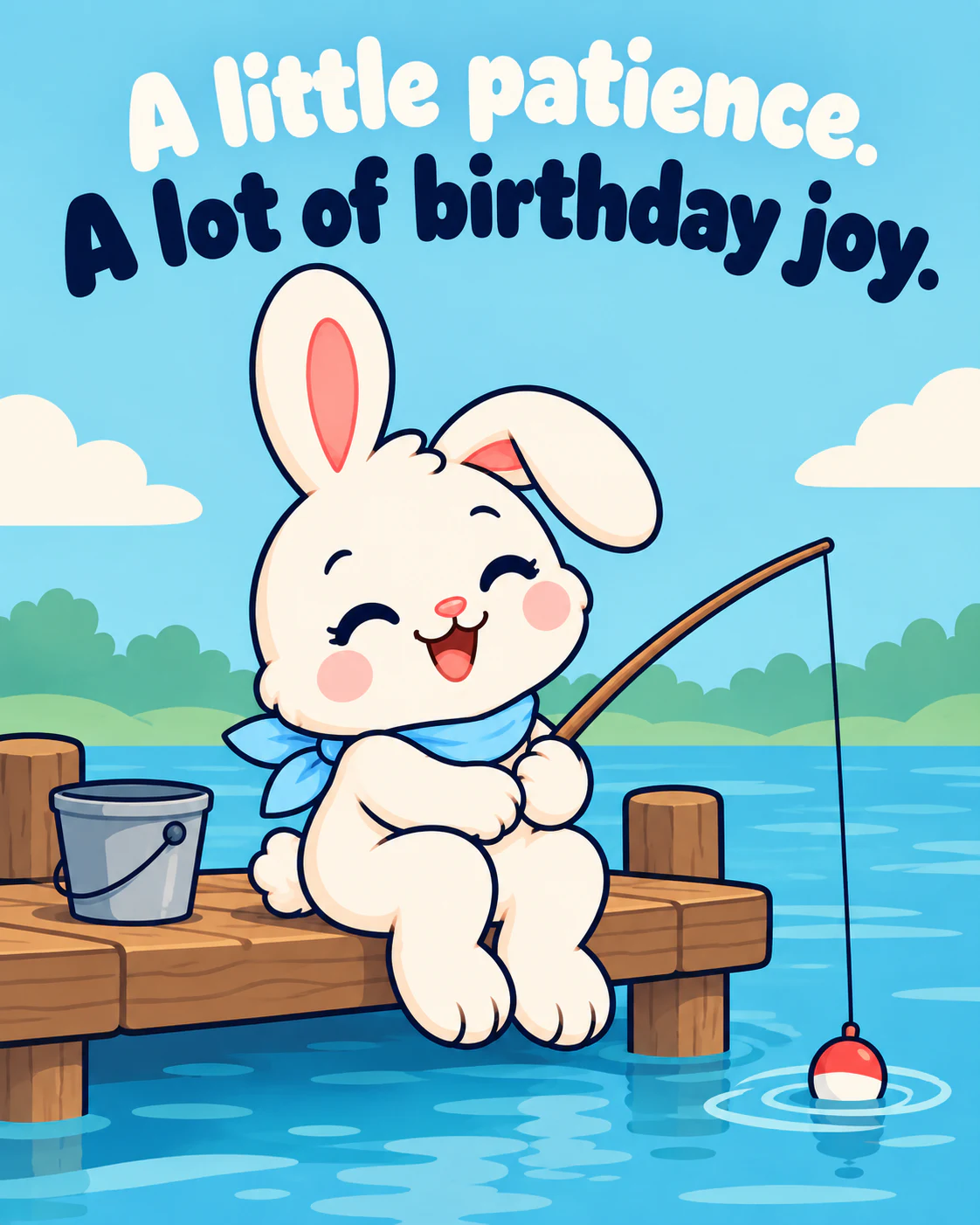 A little patience. A lot of birthday joy.