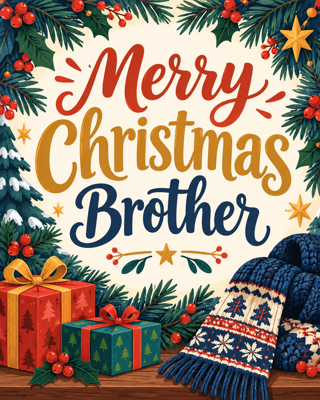 Christmas ecard for brother