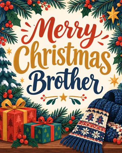 Christmas ecard for brother