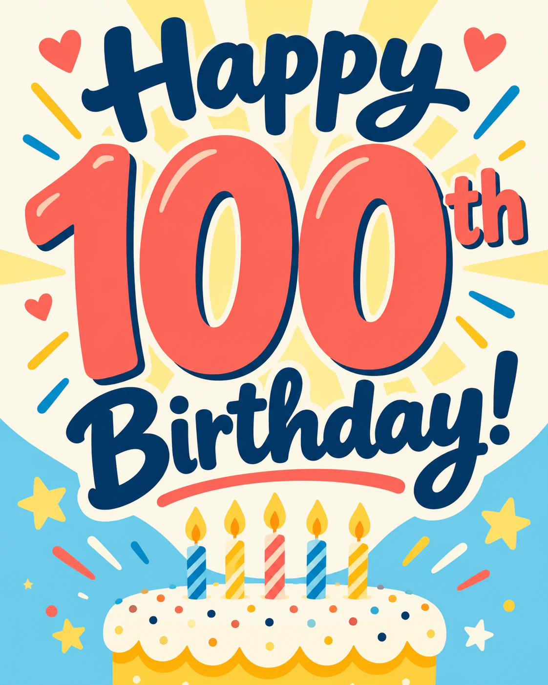 100th birthday ecard