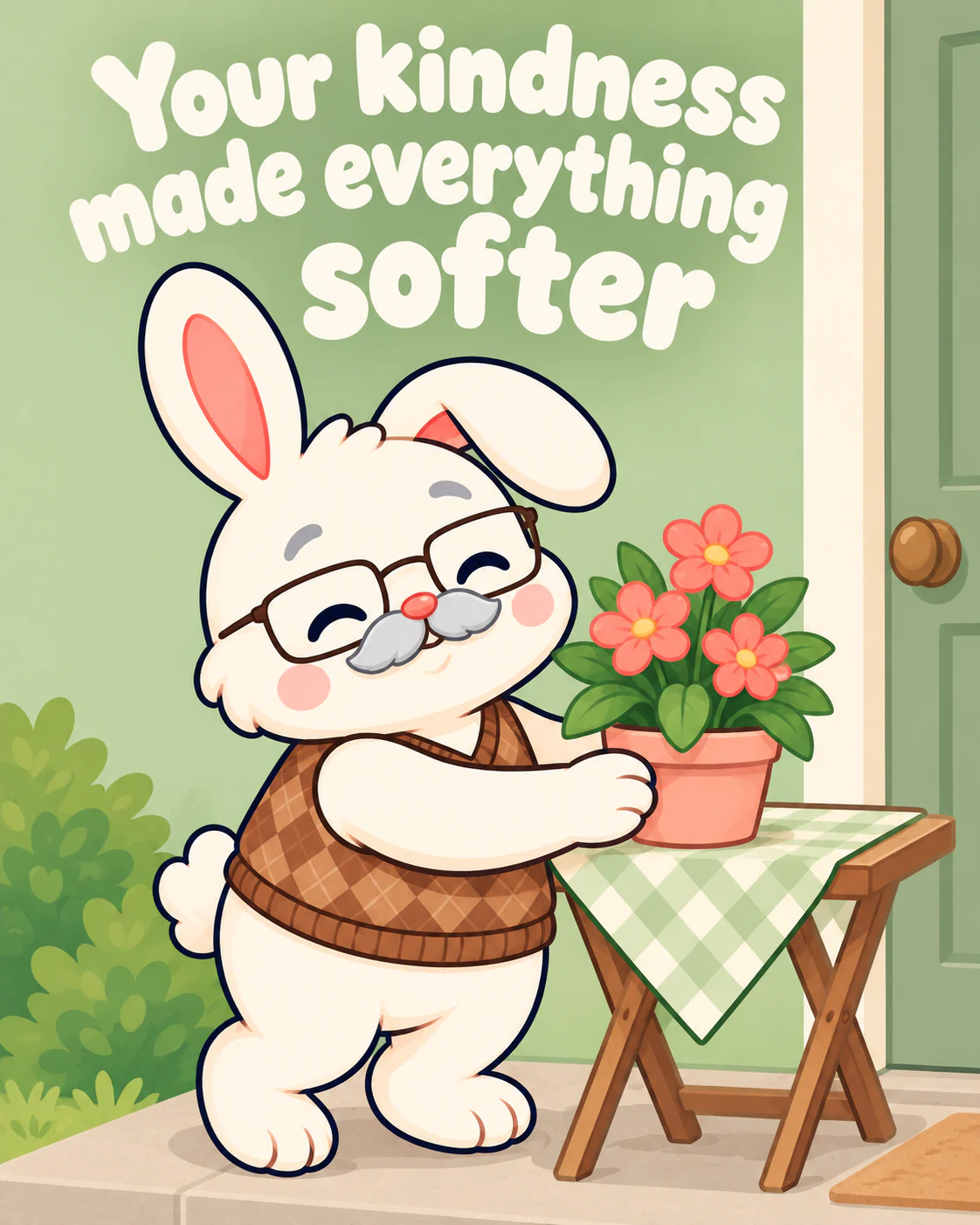 Your kindness made everything softer