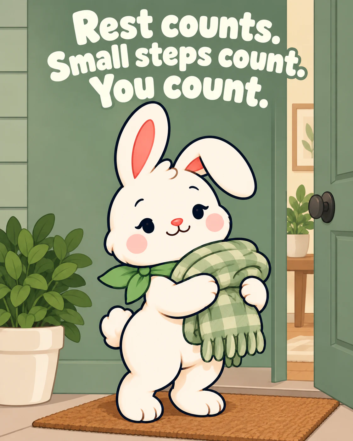 Rest counts. Small steps count. You count.