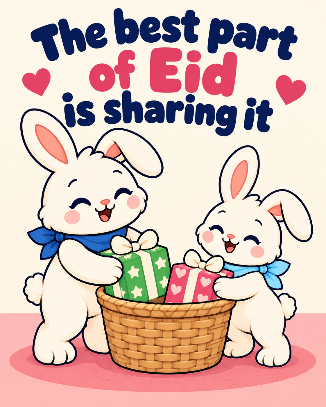 The best part of Eid is sharing it
