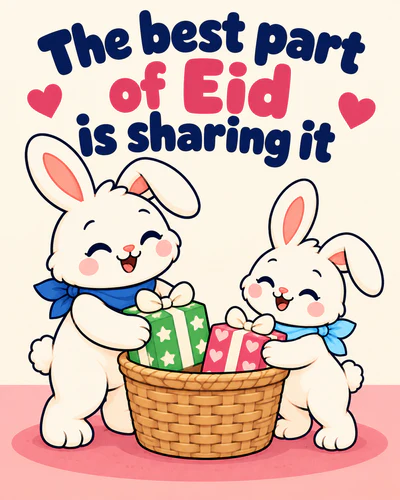 The best part of Eid is sharing it