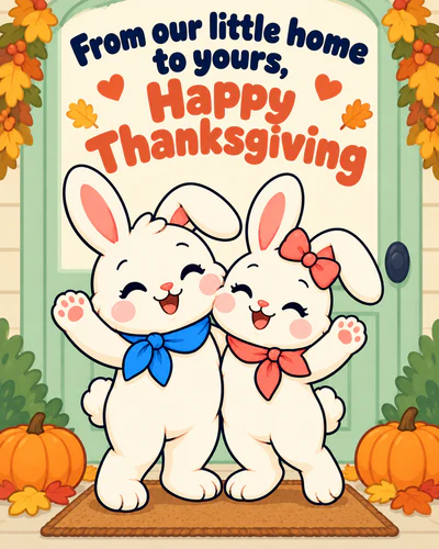From our little home to yours, Happy Thanksgiving