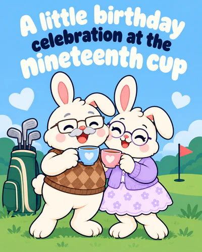 A little birthday celebration at the nineteenth cup