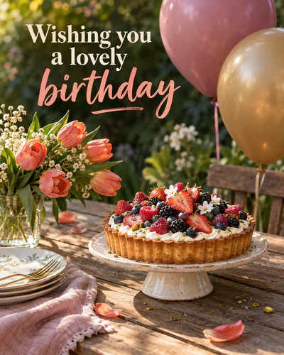 Wishing you a lovely birthday