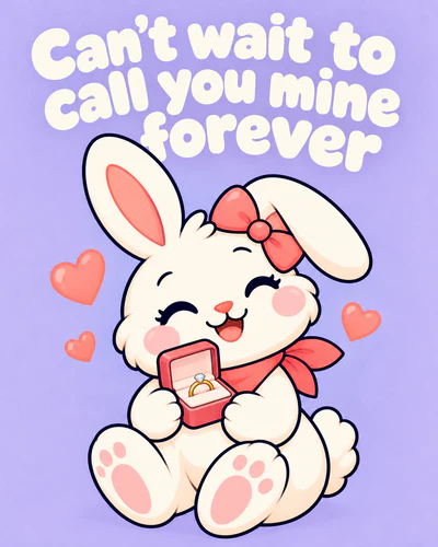 Can't wait to call you mine forever