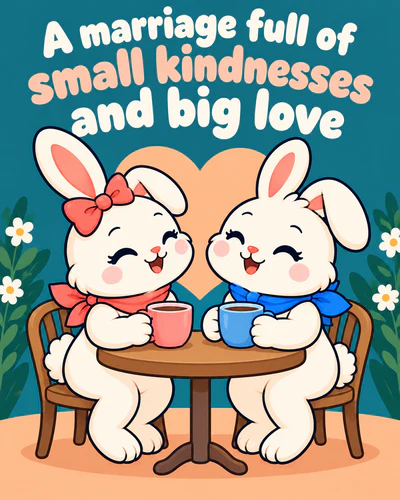 A marriage full of small kindnesses and big love