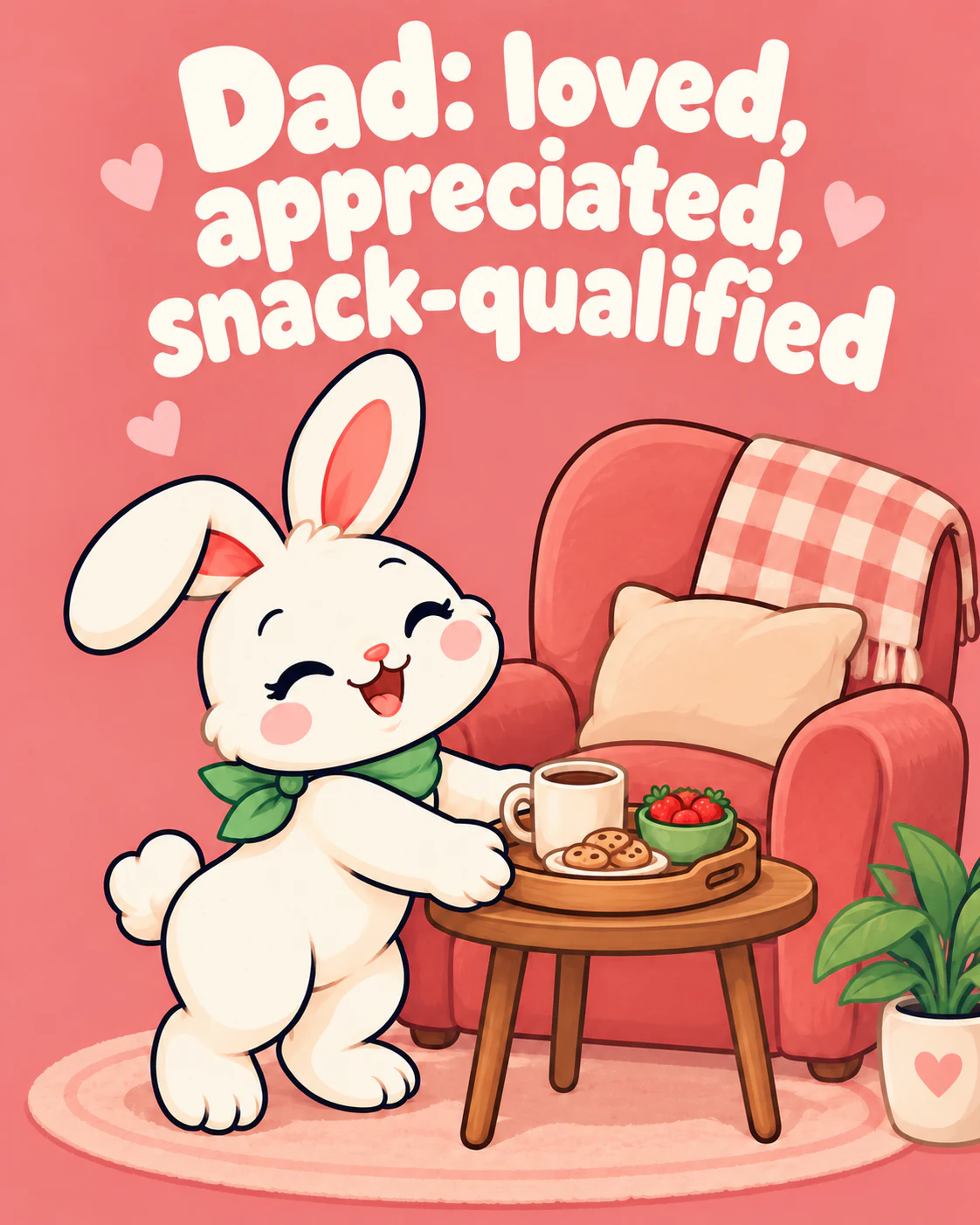 Dad: loved, appreciated, snack-qualified