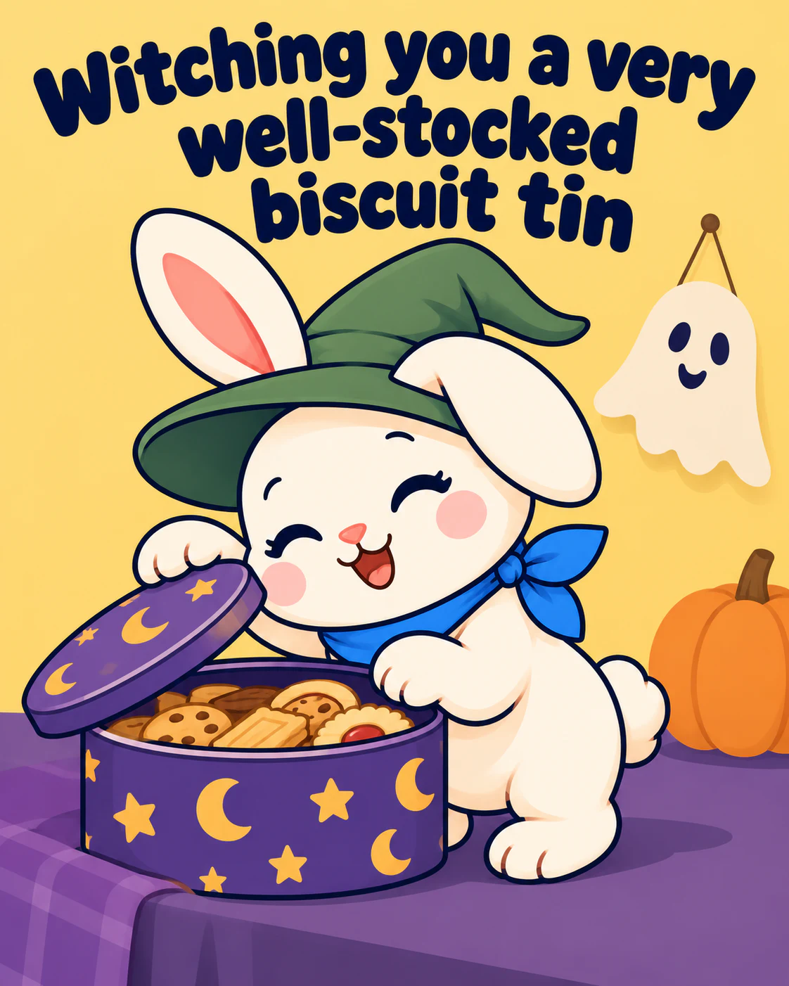 Witching you a very well-stocked biscuit tin